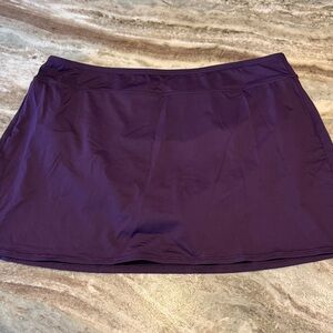 Lands' End Women's Purple Swim Skirt
